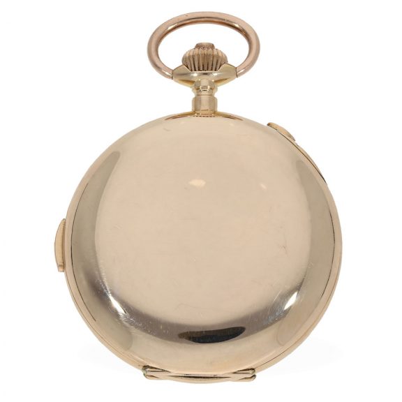 Swiss 14K gold quarter repeating lever with carillon Circa 1900 Swiss 14K gold quarter repeating lever with carillon Circa 1900