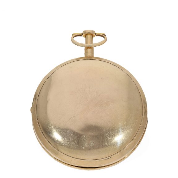 Swiss 18K gold cylinder watch with early self winding Circa 1790 Swiss 18K gold cylinder watch with early self winding Circa 1790