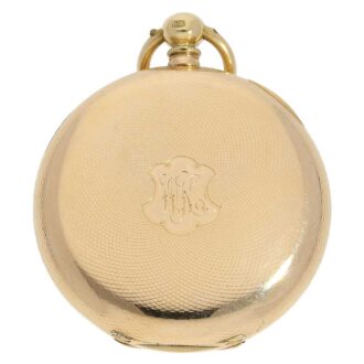 Danish gold pocket chronometer with key winding Circa 1855