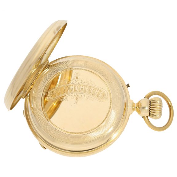 Swiss very interesting and fine pocket watch chronometer Circa 1860 Swiss very interesting and fine pocket watch chronometer Circa 1860