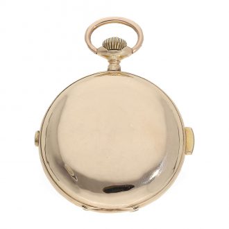 Swiss 14 carat pink gold watch with seven complications Circa 1890