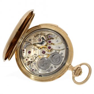 Swiss gold hunting cased watch for the Russian market Circa 1900