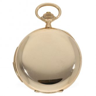 Swiss gold hunting cased watch for the Russian market Circa 1900