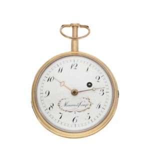 Swiss heavy 18K gold minute repeating verge watch Circa 1800