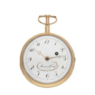 Swiss heavy 18K gold minute repeating verge watch Circa 1800