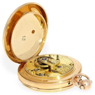Scottish pink gold quarter repeating duplex watch Circa 1812
