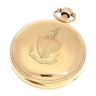 Scottish pink gold quarter repeating duplex watch Circa 1812