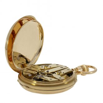 Very interesting pocket chronometer with crown winding Circa 1860
