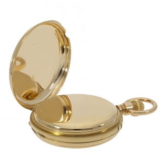 Very interesting pocket chronometer with crown winding Circa 1860