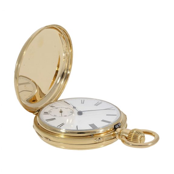 Very interesting pocket chronometer with crown winding Circa 1860 Very interesting pocket chronometer with crown winding Circa 1860