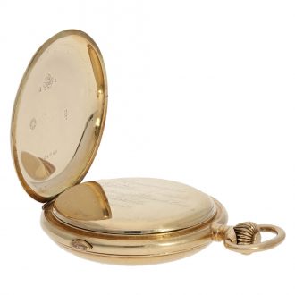 Swiss 14 Carat gold complicated astronomical watch with chronograph Circa 1900 Swiss 14 Carat gold complicated astronomical watch with chronograph Circa 1900