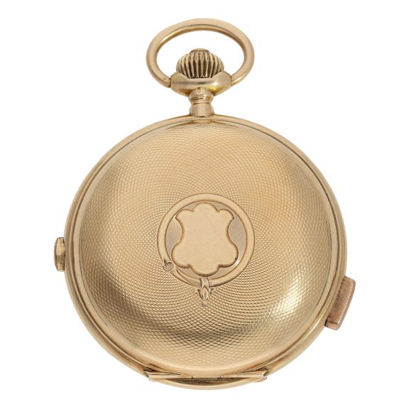 Swiss 14 Carat gold complicated astronomical watch with chronograph Circa 1900 Swiss 14 Carat gold complicated astronomical watch with chronograph Circa 1900