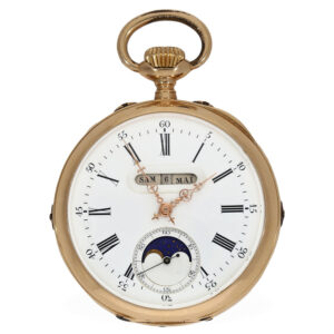 An 18 Carat red gold complicated astronomical watch Circa 1885