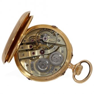 An 18 Carat red gold complicated astronomical watch Circa 1885