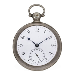 Swiss silver watch with special lever escapement Circa 1821