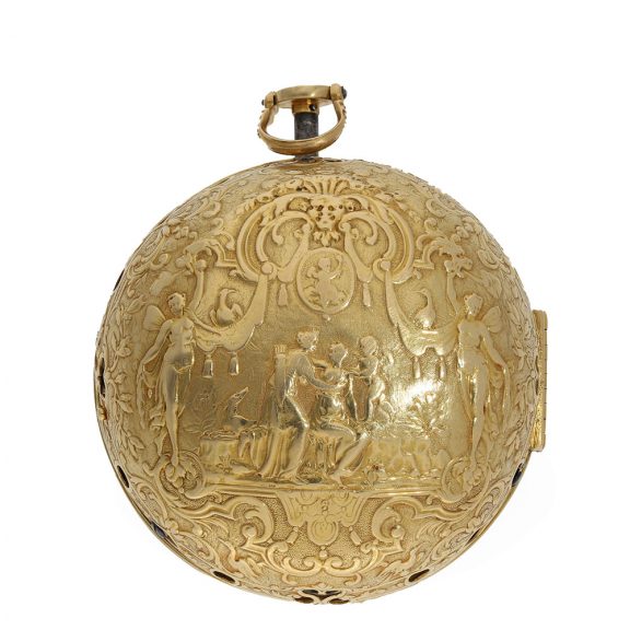 French 18 carat gold quarter repeating oignon watch Circa 1710 French 18 carat gold quarter repeating oignon watch Circa 1710