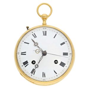 Swiss self striking and hour repeating coach clock Circa 1800