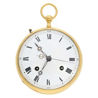 Swiss self striking and hour repeating coach clock Circa 1800