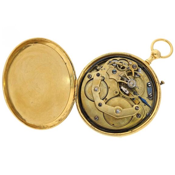 Swiss self striking and hour repeating coach clock Circa 1800 Swiss self striking and hour repeating coach clock Circa 1800