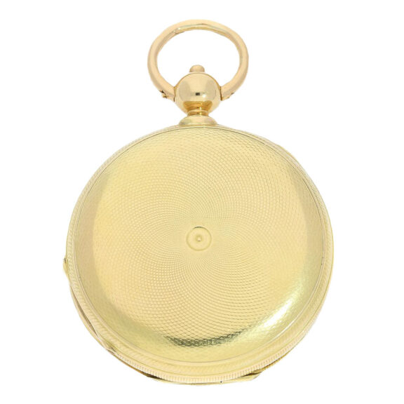 Swiss gold hunting cased chronometer watch Circa 1860 Swiss gold hunting cased chronometer watch Circa 1860