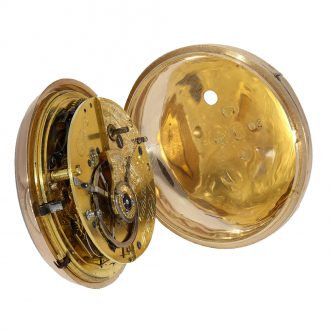Important English pocket watch with rack lever escapement Circa 1809