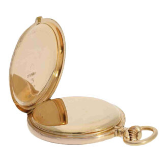 Swiss pink gold hunting cased anker chronometer Circa 1890