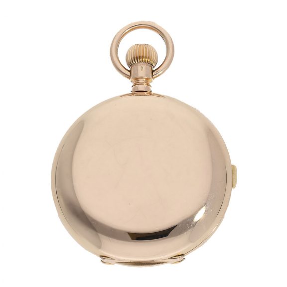 German 14 carat gold historically interesting hunter case watch Circa 1908 German 14 carat gold historically interesting hunter case watch Circa 1908