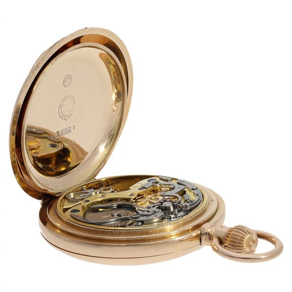German 14 carat gold historically interesting hunter case watch Circa 1908 German 14 carat gold historically interesting hunter case watch Circa 1908