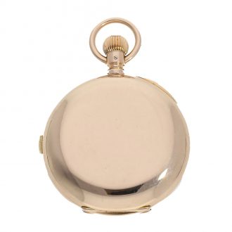 German 14 carat gold historically interesting hunter case watch Circa 1908