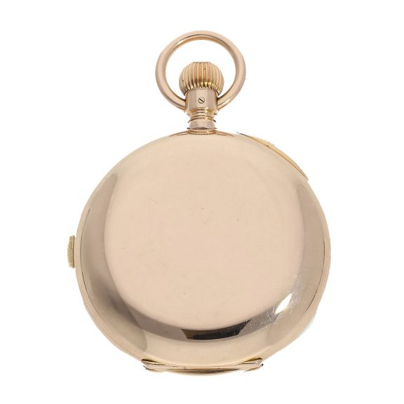German 14 carat gold historically interesting hunter case watch Circa 1908 German 14 carat gold historically interesting hunter case watch Circa 1908