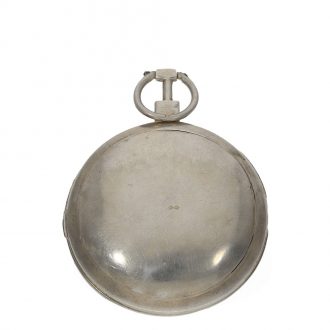 French silver verge watch with extremely rare dial Circa 1795 French silver verge watch with extremely rare dial Circa 1795