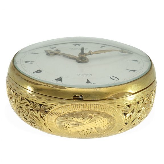 English museum coach clock with self strike and verge escapement Circa 1790 English museum coach clock with self strike and verge escapement Circa 1790