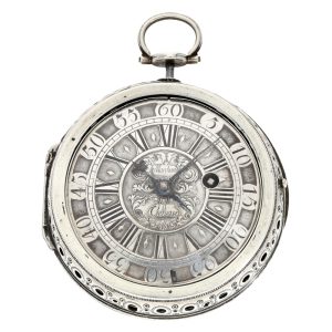 Swiss silver verge with repeating hours and quarters Circa 1700