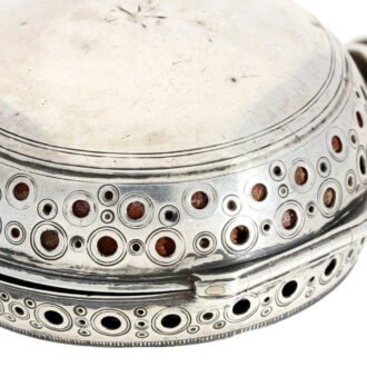 Swiss silver verge with repeating hours and quarters Circa 1700