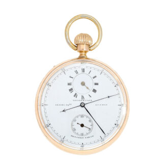 English gold watch with stoppable center second Circa 1872