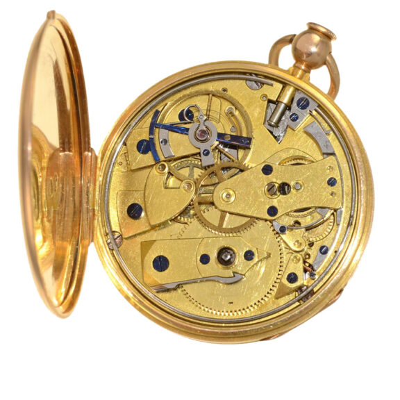 French repeating watch with jumping hours hand Circa 1825 French repeating watch with jumping hours hand Circa 1825