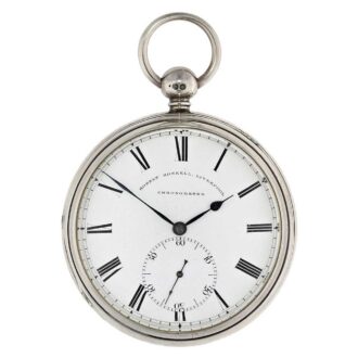 English heavy silver imposing pocket chronometer Circa 1845