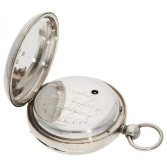 English heavy silver imposing pocket chronometer Circa 1845