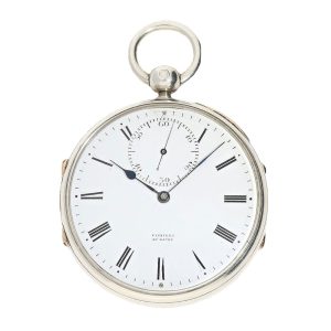 French silver open faced chronometer watch Circa 1870