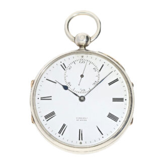 French silver open faced chronometer watch Circa 1870