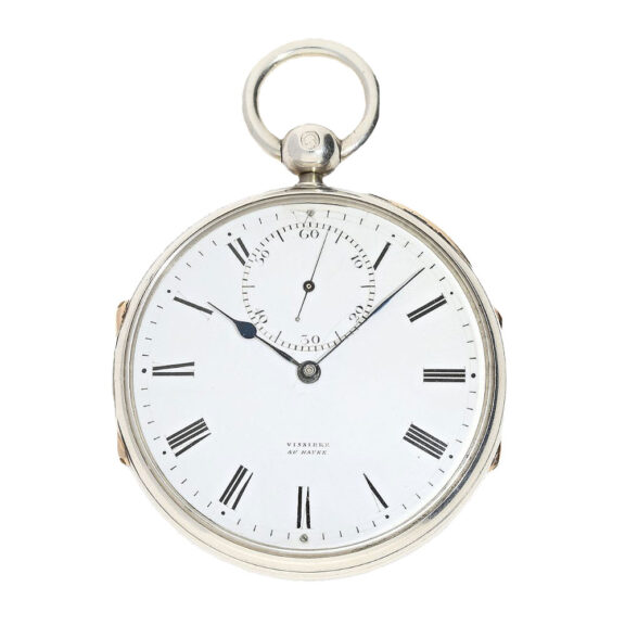 French silver open faced chronometer watch Circa 1870