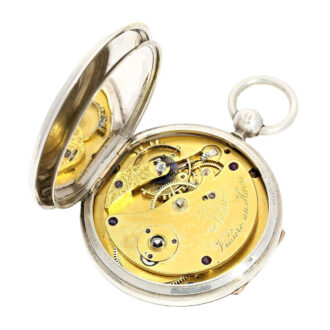 French silver open faced chronometer watch Circa 1870