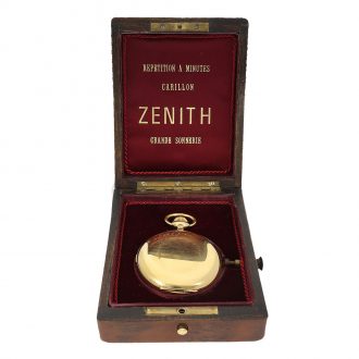 Swiss 18 carat gold full hunter case pocket watch Circa 1910