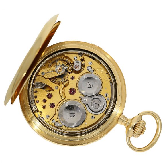 Swiss 18 carat gold full hunter case pocket watch Circa 1910 Swiss 18 carat gold full hunter case pocket watch Circa 1910