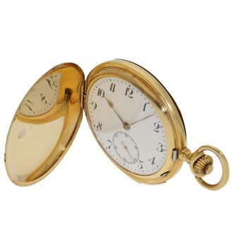 Swiss 18 Carat gold watch with minute repeater