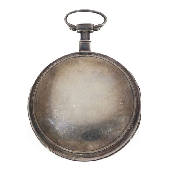 German silver calendar watch with cylinder escapement Circa 1800 German silver calendar watch with cylinder escapement Circa 1800