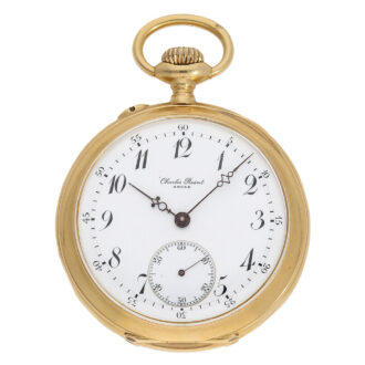 Swiss rifleman's watch with 18 Carat gold open faced case Circa 1904
