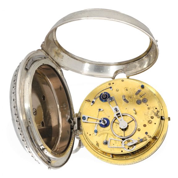Swiss silver astronomical coach clock with nine complications Circa 1800 Swiss silver astronomical coach clock with nine complications Circa 1800