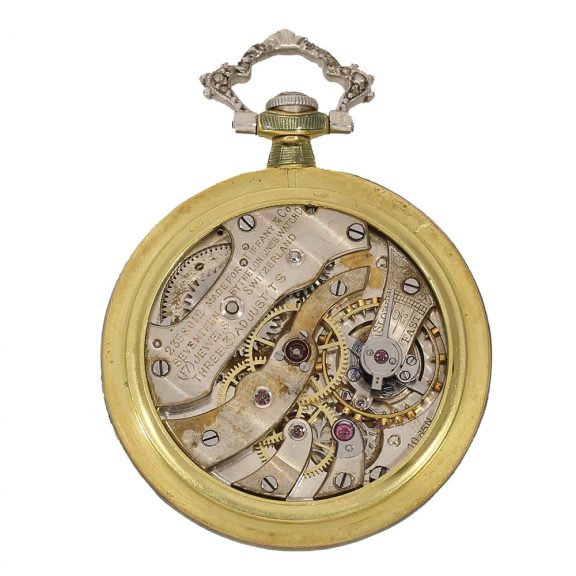 Swiss 18 carat gold and enamel watch decorated with pearls Circa 1900 Swiss 18 carat gold and enamel watch decorated with pearls Circa 1900