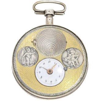 French verge pocket watch with hidden erotic scene Circa 1790 French verge pocket watch with hidden erotic scene Circa 1790